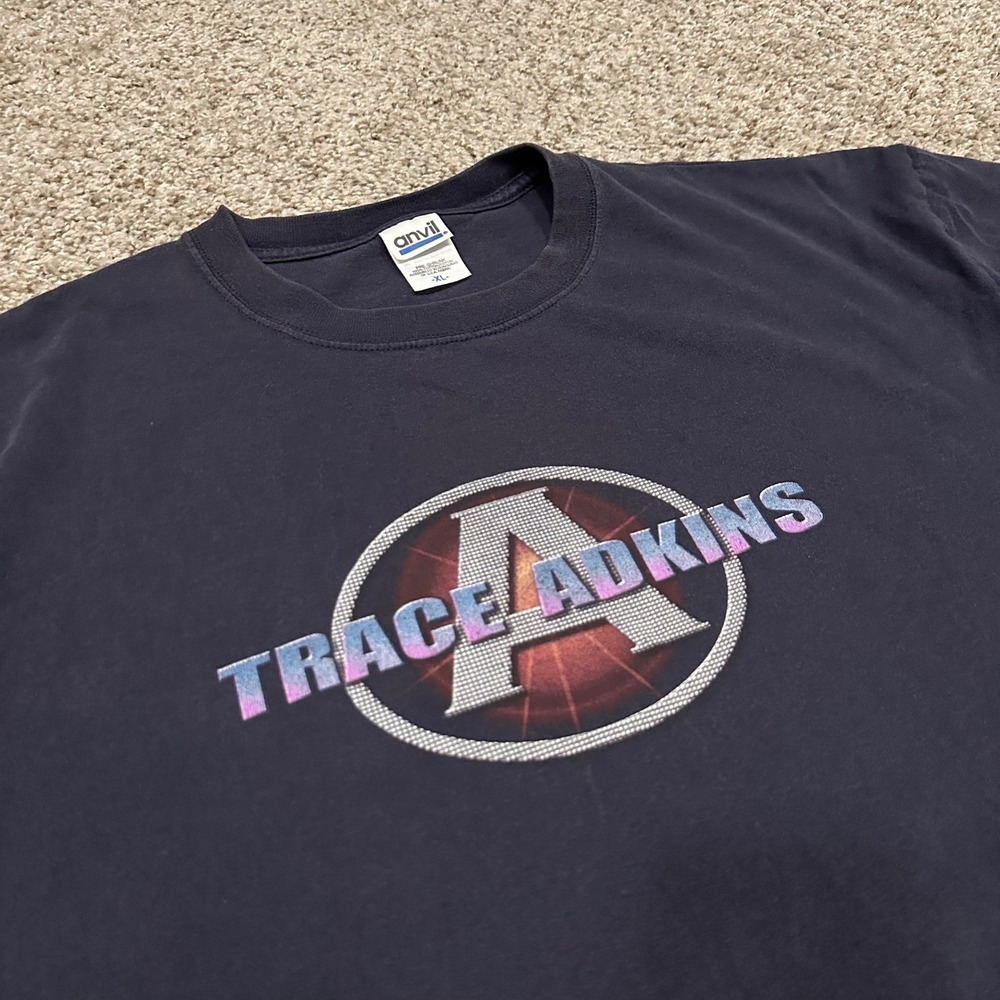 Vintage Anvil Mens Trace Adkins XL Black Preowned Honky Tonk Badonkadonk 2006 - Picture 2 of 5